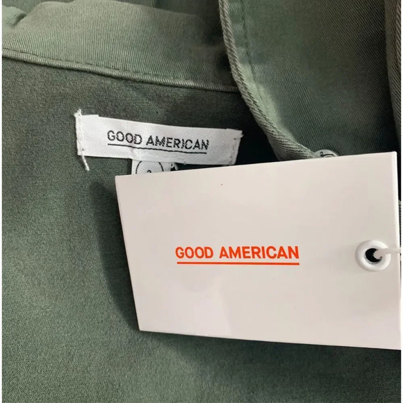 Good American The Utility Jacket in Olive Green - Picture 11 of 12